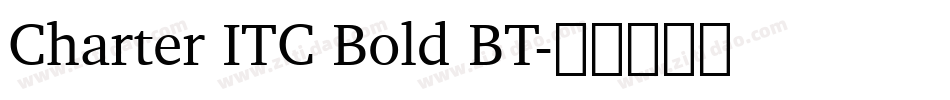 Charter ITC Bold BT字体转换
